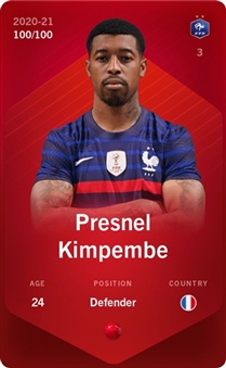 2021 FFF Rare Presnel Kimpembe Sorare NFT (#100/100)
